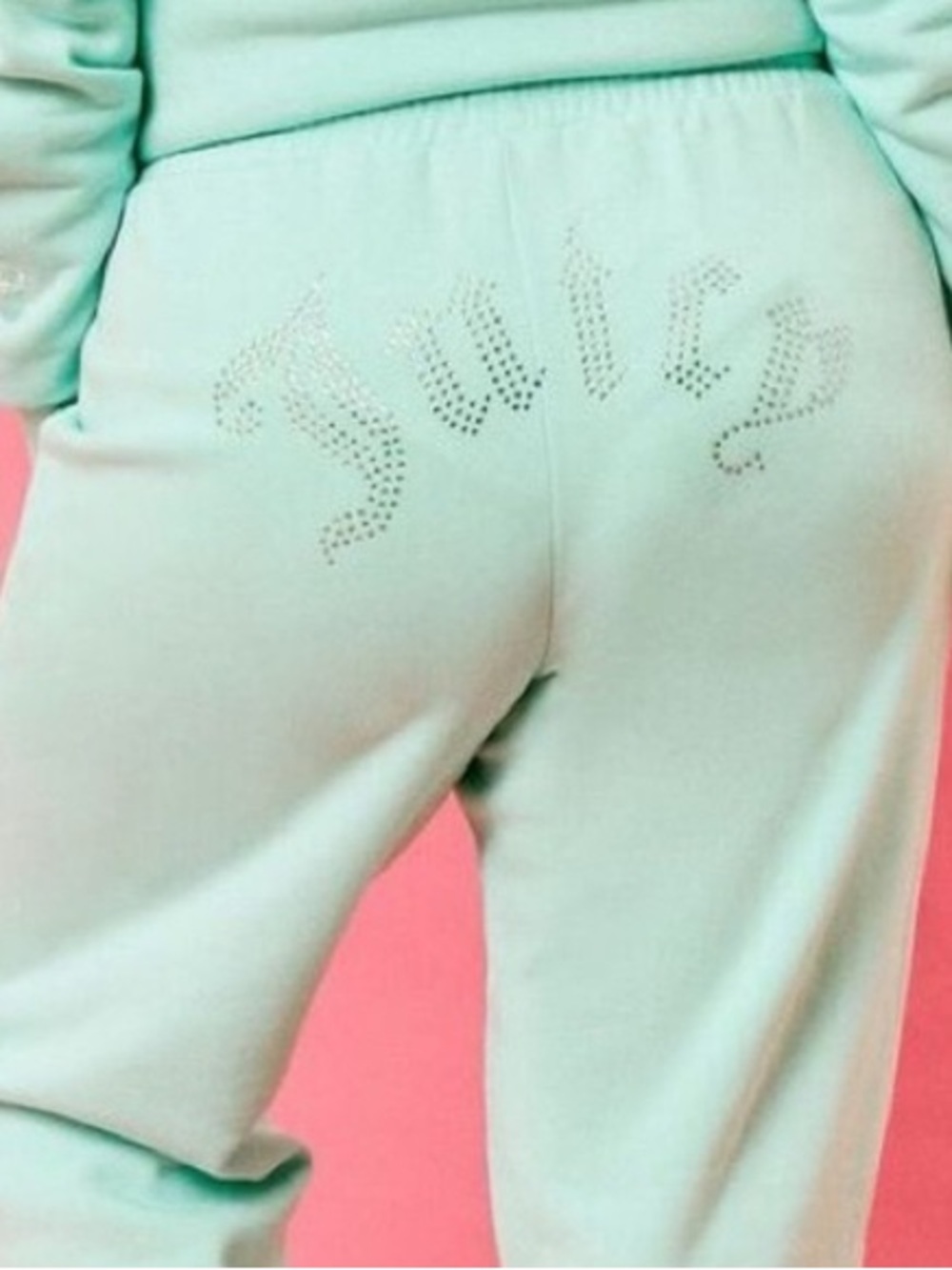 Juicy Couture x Forever 21 Velour Jogger Sweatpants Mint Green Size M